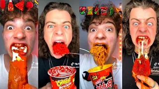 * 1 HOUR SPICIEST DUO * Luke Did That & Spizee The Goat TikTok FOOD ASMR