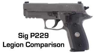 Sig P229 Legion / P229 Scorpion / M11-A1 Comparison