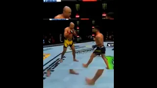 Jose Aldo changing the game by defending Calf Kicks 😲 Legend is back