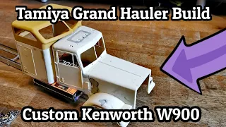 Custom Tamiya Grand Hauler build | Kenworth W900 Custom American Rc semi Truck | Stretched chassis