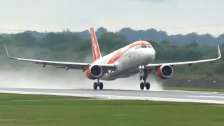 Flooding at Manchester Airport Causes Runway to Close - Wet Tailwind landings and RWY 05R Departures