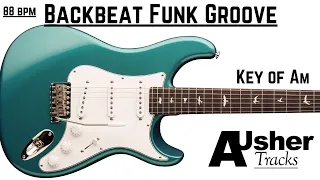 Backbeat Funk Groove Guitar Backing Track Jam in A minor