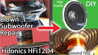 Recoiling Blown Subwoofer | Hifonics HFi12D4