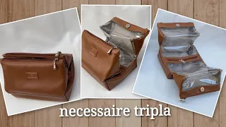 como fazer necessárie tripla (pirâmide) @SandrinhaAtelie