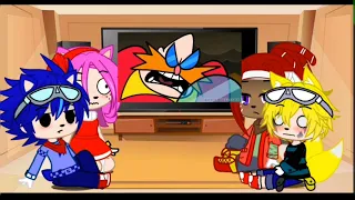 The Sonic team reacts to There's something about Sonic. (This video belongs to the rightful owner)