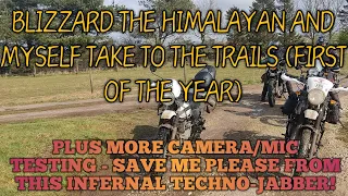 First day on the trails of 2024 + Camera/Mic check.          #royalenfieldhimalayan  #goprohero4