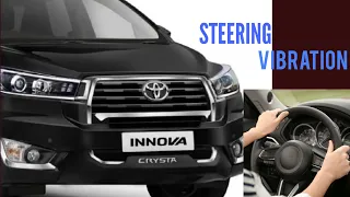 INNOVA CRYSTA STEERING VIBRATION WHILE BRAKING