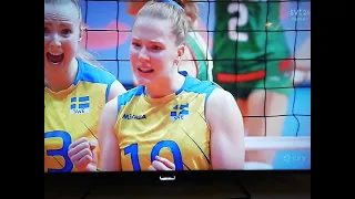 Volleyball Sweden - Bulgaria  Set 3