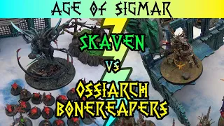 [NEW] General's Handbook | Ossiarch Bonereapers vs Skaven | Age of Sigmar | 2000 Point Battle Report