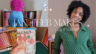 January and February Makes | Sewing and Knitting