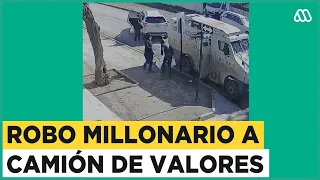 Millonario robo a camión de valores: Conductor es sospechoso de coludirse con delincuentes