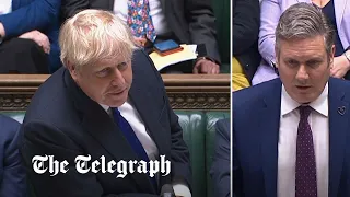 MPs pile pressure on Boris Johnson to resign in fiery PMQs