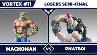 [Vortex #11] RiB | MachoMan vs HitBox | Phatb0i - Losers Semi-Final - Tekken 7