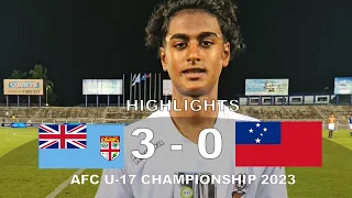 Fiji vs Samoa 3-0 All Goals Highlights OFC U17 Championship 2023