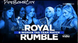 WWE Royal Rumble 2017 Match Card ~ 6-Woman Tag Team Match (OFFICIAL)