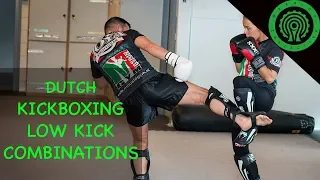 Dutch Kickboxing - Low Kick Combinations with Mousid Akhamrane