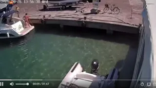 Woman Is Sent Flying When Her Boat Explodes In Italy
