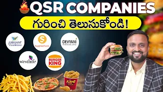 Fast గా Grow అవుతున్న QSR Theme 🍔 🍟 🍕 లో గురించి తెలుసుకోండి ?