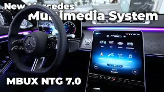 Mercedes New Multimedia System MBUX NTG 7.0 & Digital Cockpit 2021 "S-Class"