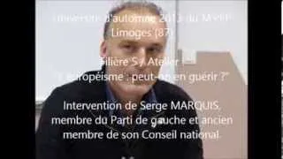 1 - Européisme  Intervention de Serge MARQUIS - UA 2013