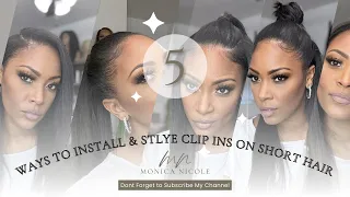 5 Ways To Style Clip In Extensions Even On Short Hair