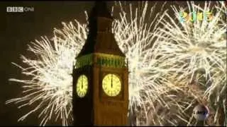 Новый год в Лондоне (HD). Фейерверк. London fireworks New Years.