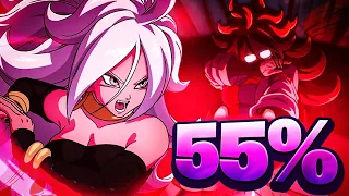 HOW GOOD IS DOKKANFEST GOOD ANDROID 21 WITHOUT DUPES? 55%! (DBZ: Dokkan Battle)