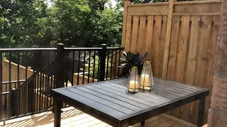 FINALLY DONE | BACKYARD FENCE & DECK BALCONY MAKEOVER