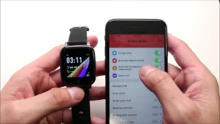 Indigi T1 Constant Thermometer Smartwatch Pairing & Walk-through