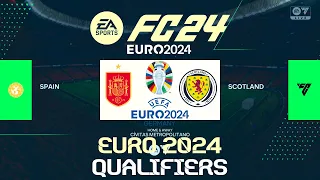 FC 24 Spain vs Scotland | Euro 2024 Qualifiers | PS5 Full Match