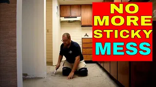 HOW TO REMOVE STICKY RESIDUE FROM PEEL AND STICK TILES