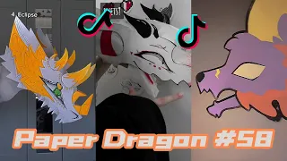 Dragon Puppet Crafts - Paper Dragon TikTok Compilation #58