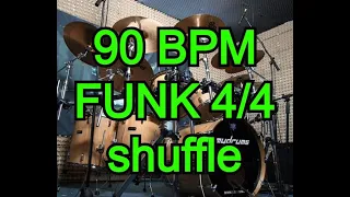 FUNK beat Shuffle 90 bpm (no Fills) - Drums
