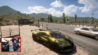 Forza Horizon 5: Golden Bugatti Divo | Freeroam Gameplay  | Logitech G29