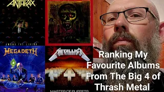 Ranking My Favourite Albums From The Big 4 of Thrash Metal