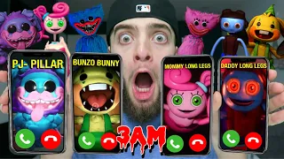 DO NOT CALL BUNZO, PJ PUG-A-PILLAR, MOMMY LONG LEGS & MORE AT 3AM!! (CALLING ALL POPPY PLAYTIME)