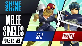 S2J vs Khryke - Melee Singles Pools WSF - Shine 2022 | Cpt Falcon vs Marth