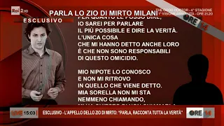 Omicidio Laura Ziliani: l'appello dello zio di Mirto Milani - Ore 14 del 15/10/2021