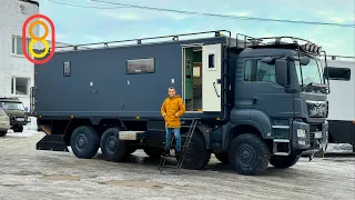 Amazing MAN 8x8 RV - made in Nizhny Novgorod!