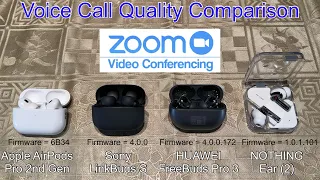 AirPods Pro 2 vs LinkBuds S vs HUAWEI FreeBuds Pro 3 vs NOTHING Ear 2 | Call Quality Comparison 2023