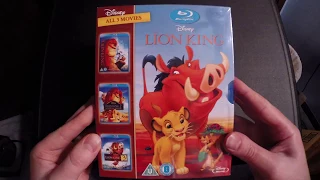 The Lion King 1-3 Blu-Ray Unboxing