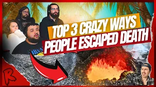 Top 3 CRAZY ways people escaped DEATH | Part 2 - @MrBallen | RENEGADES REACT