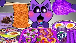 Convenience Store Purple Mukbang - Catnap | POPPY PLAYTIME 3 Mukbang Animation | ASMR