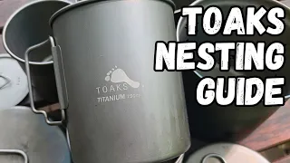 Nesting Guide For Toaks & Nalgene Bottles