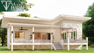 Simple House Design Small Farmhouse Idea | 10.5 x 12.5 Meters