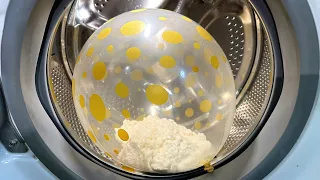 Experiment - PU Foam - in a Washing Machines