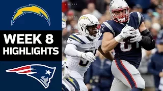 Chargers vs. Patriots | NFL Week 8 Game Highlights