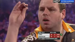 FINAL WILLIAM HILL WORLD DARTS CHAMPIONSHIP 2016 Gary Anderson v Adrian Lewis PART 1