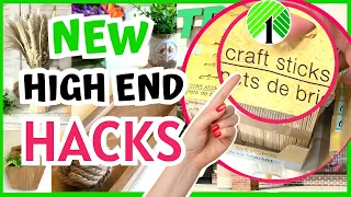 NEW & BRILLIANT WAYS TO USE Craft Sticks! | Popsicle Stick Crafts | NEW High End DOLLAR TREE DIYS