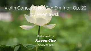 Violin Concerto No. 2 in D minor, Op. 22 by Wieniawski